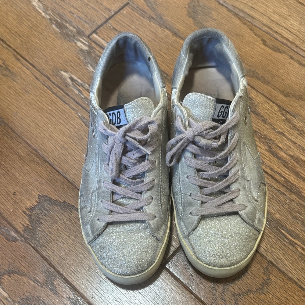 Golden Goose Silver Sneakers